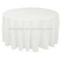 120 en redonda poli redonda sólida tela blanca weddingtableCloth